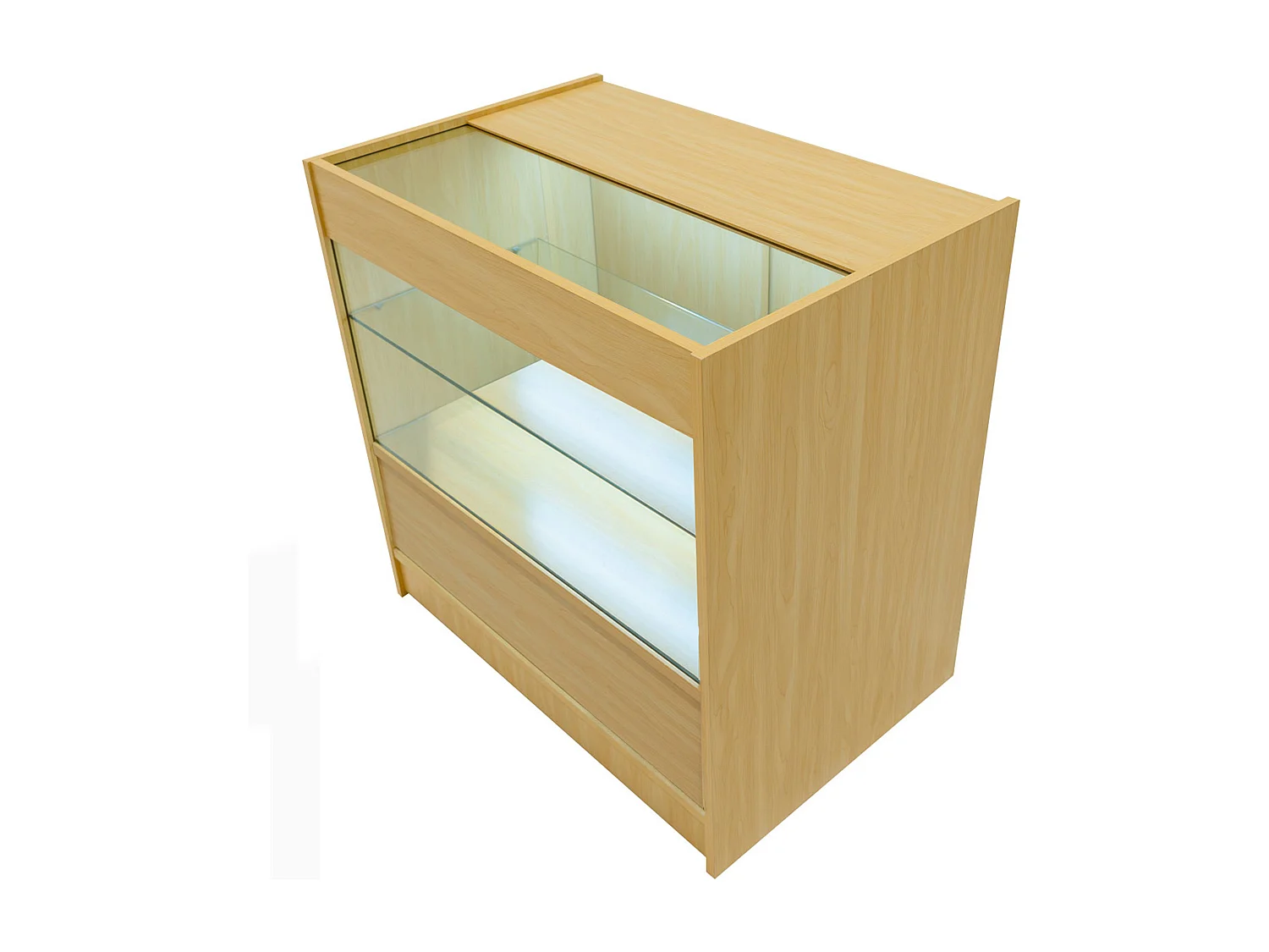 Vega LED Verkaufstheken-Set CM60 + C900 + K900 + TB60 – Ahorn