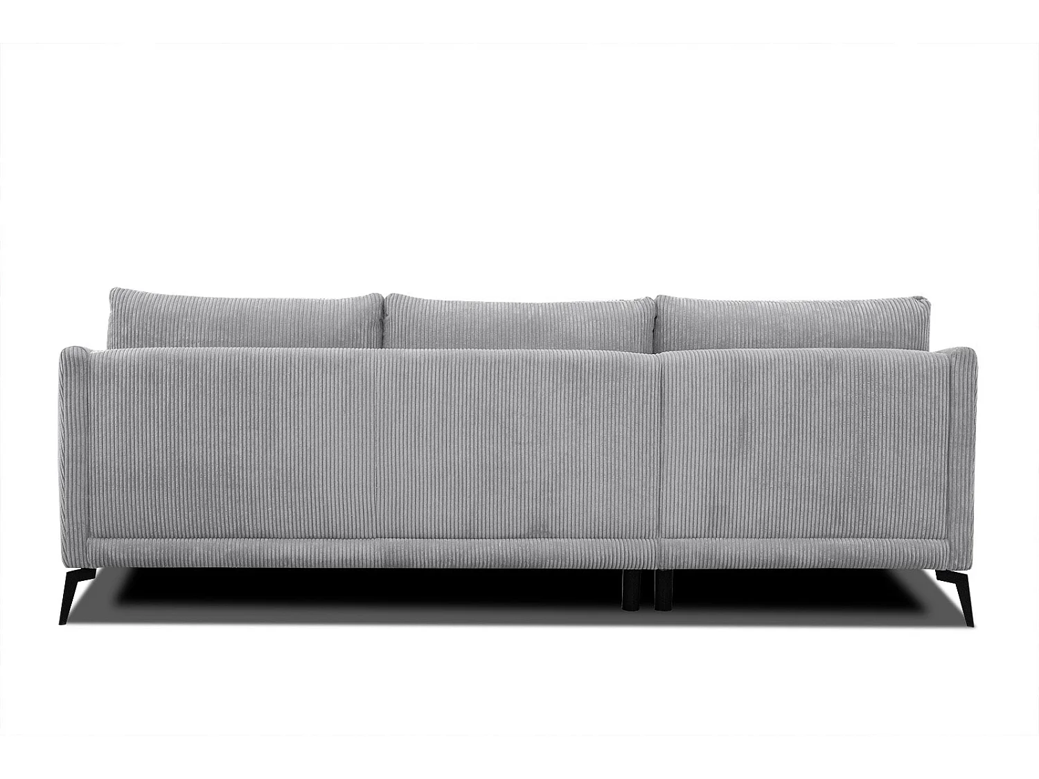 Ecksofa 4-Sitzer links VILT, hellgrau