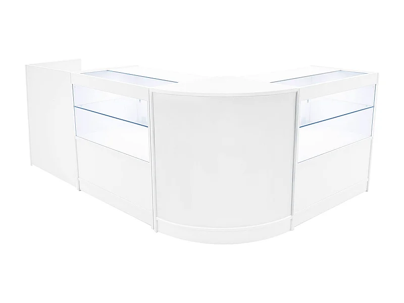 Comptoirs de Vente à LED Ensemble Phoenix - Blanc CM60, 2 x C900, TB60