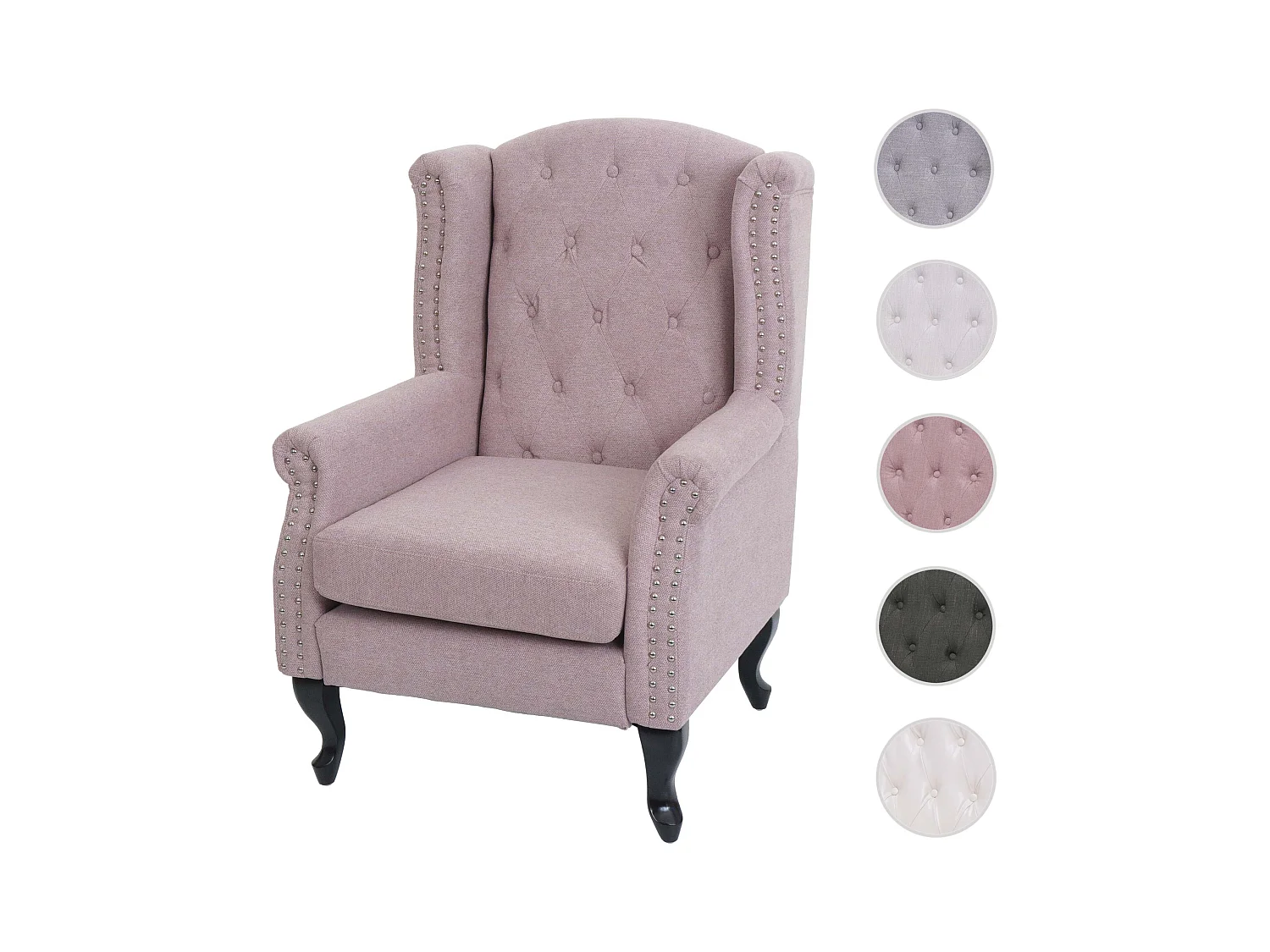 Relaxsessel Oxford, Hellrosa ohne Ottomane