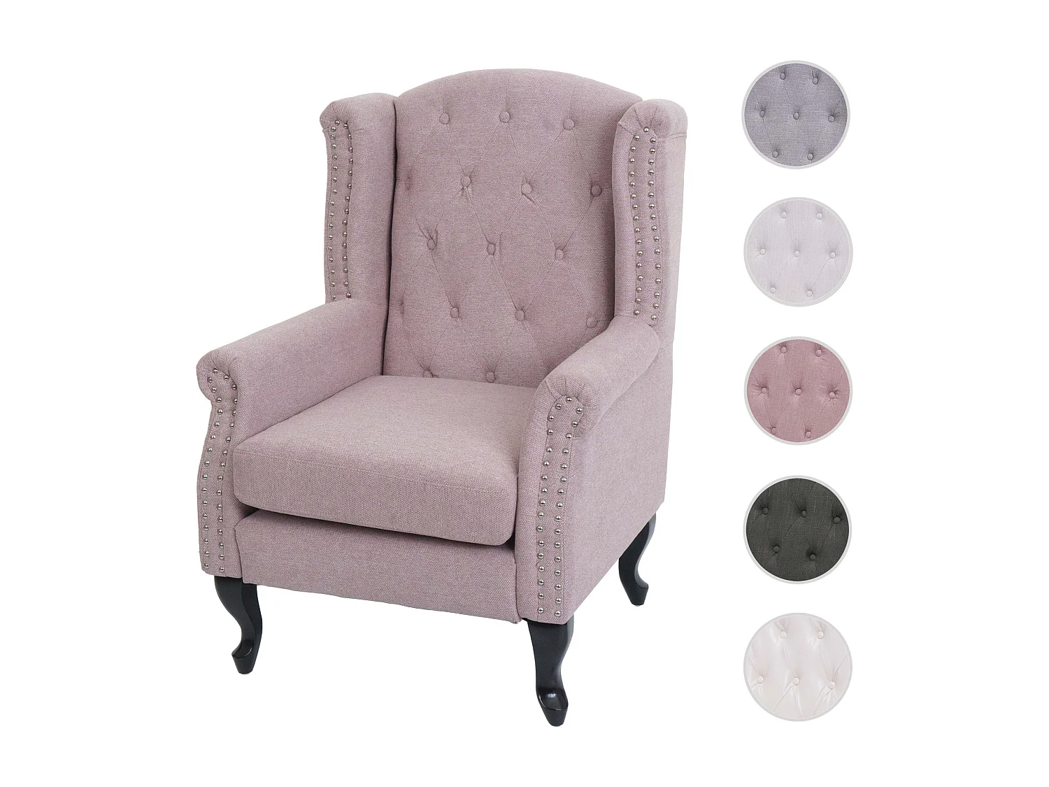 Relaxsessel Oxford, Hellrosa ohne Ottomane