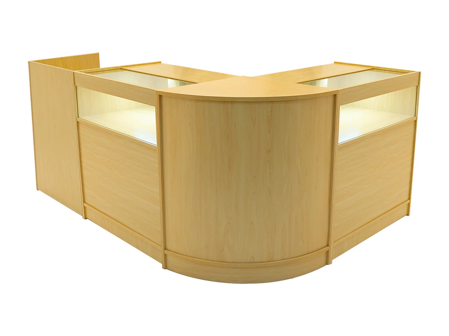 Luna LED Winkel Toonbank Set CM60, TB60 & 2 x B900 - Esdoorn