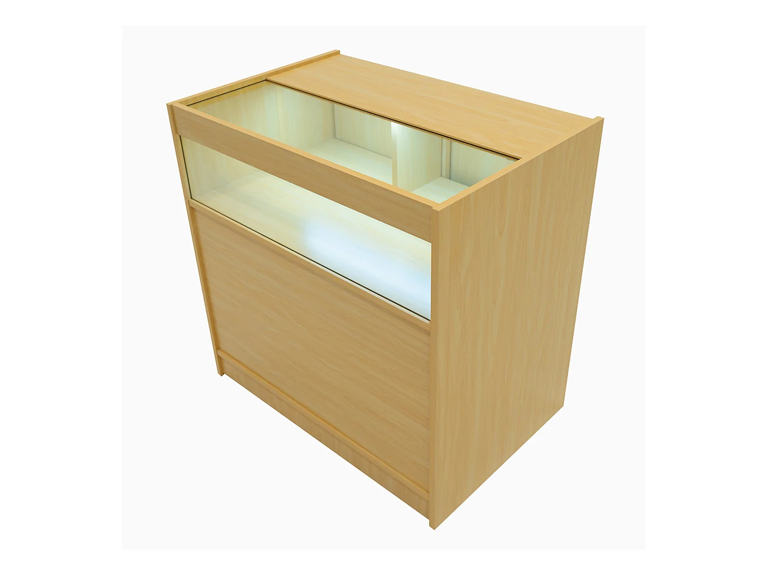 Luna LED Winkel Toonbank Set CM60, TB60 & 2 x B900 - Esdoorn