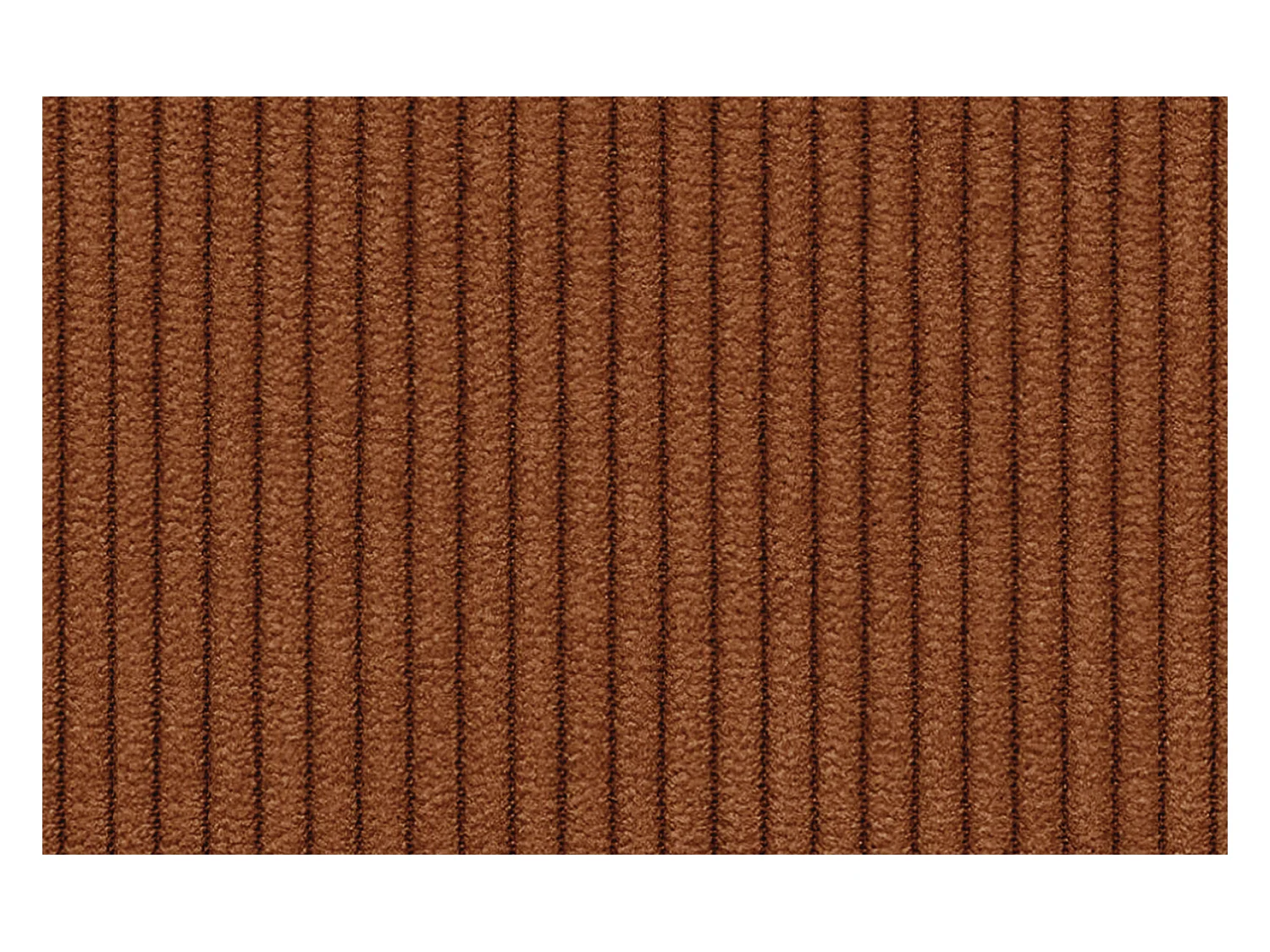 CANAPÉ D'ANGLE VILT 4 places, tissu orange