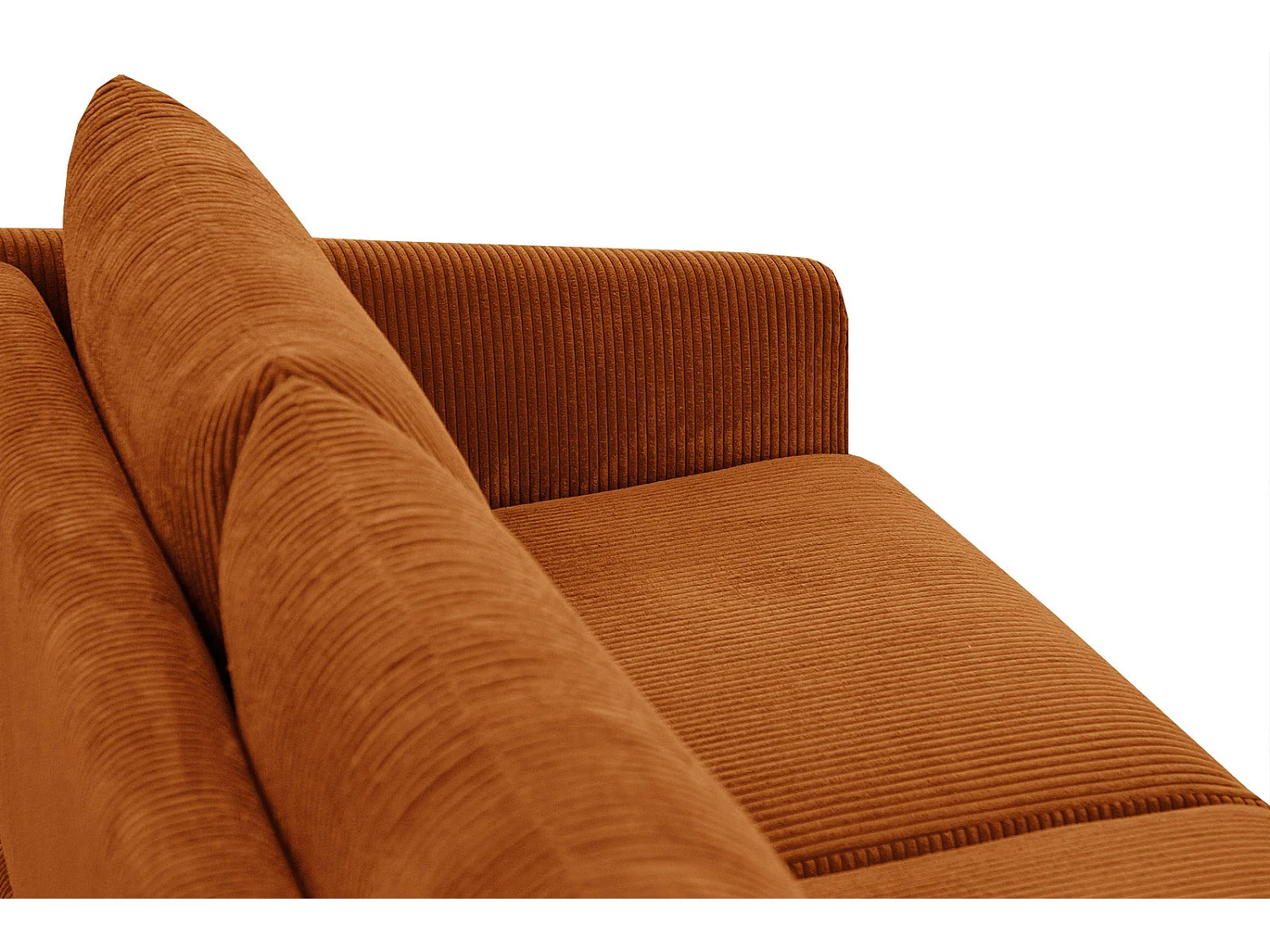 Ecksofa 4-Sitzer links VILT, orange