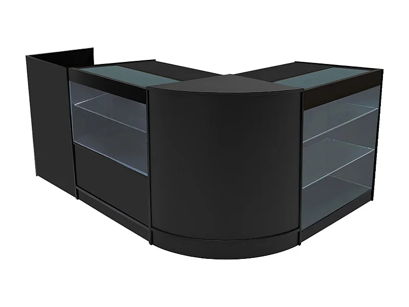 Vega LED Winkel Toonbank Set K900, C900, TB60 & CM60 - Zwart