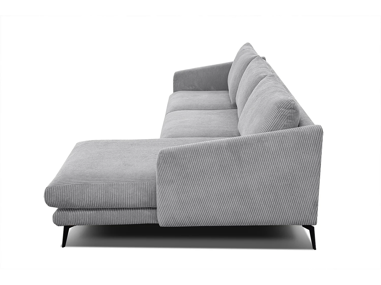 Ecksofa 4-Sitzer rechts VILT, hellgrau