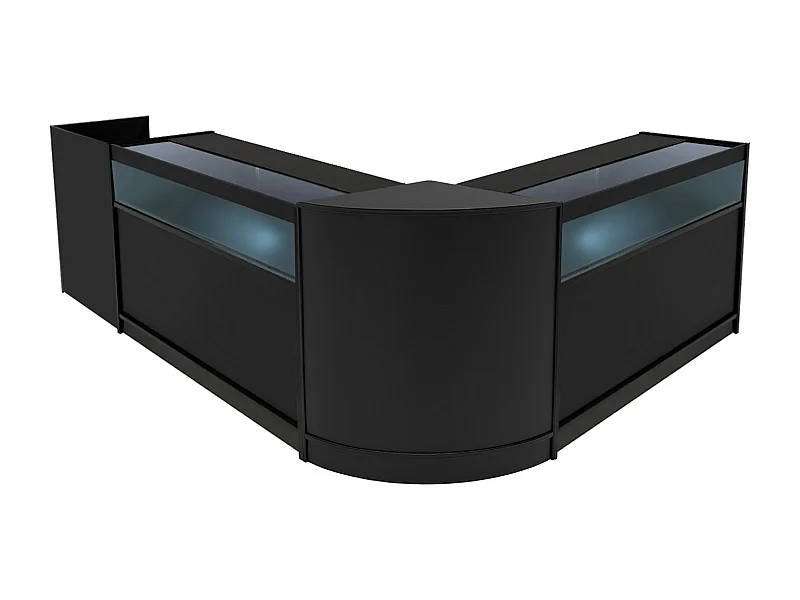 Luna LED Winkel Toonbank Set CM60, TB60 & 2 x B1200 - Zwart