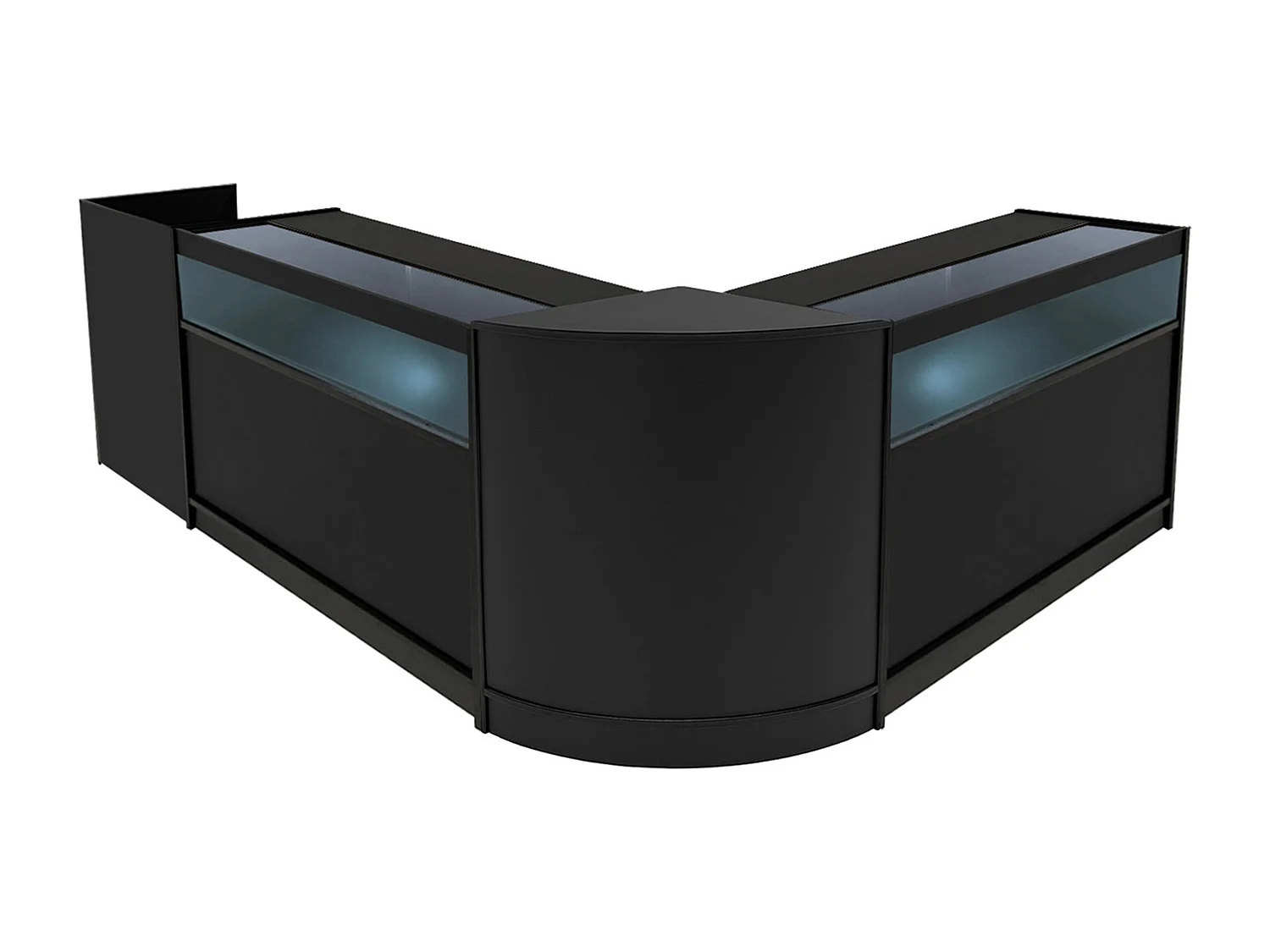 Luna LED Winkel Toonbank Set CM60, TB60 & 2 x B1200 - Zwart