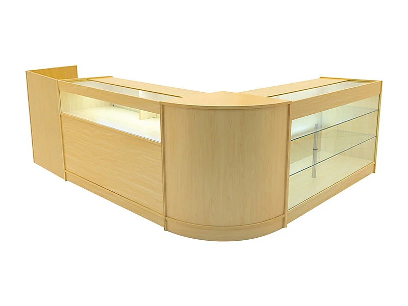 Polaris LED Winkel Toonbank Set K1500, B1500, TB60 & CM60 - Esdoorn