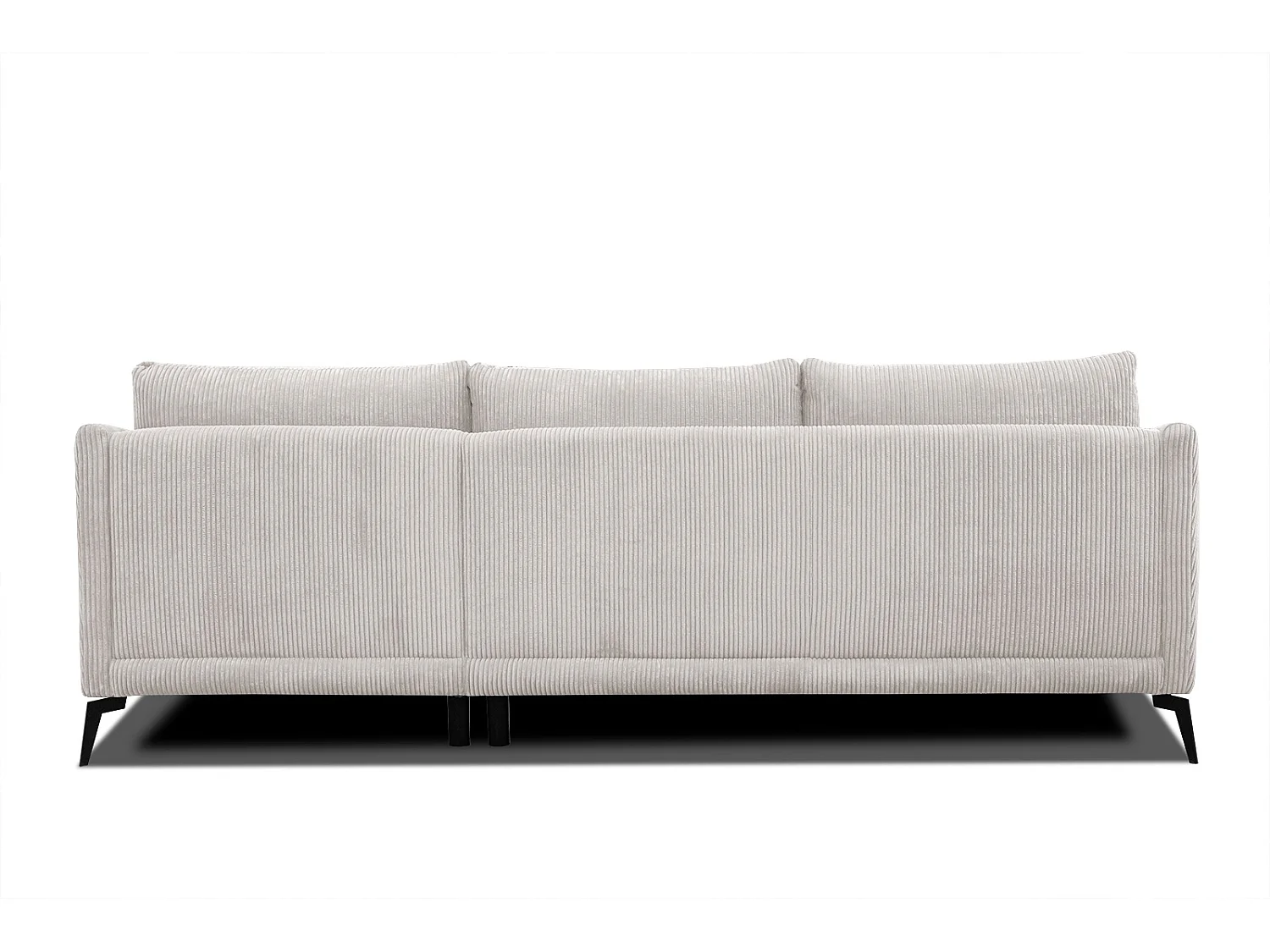 Ecksofa 4-Sitzer rechts VILT, perlweiß