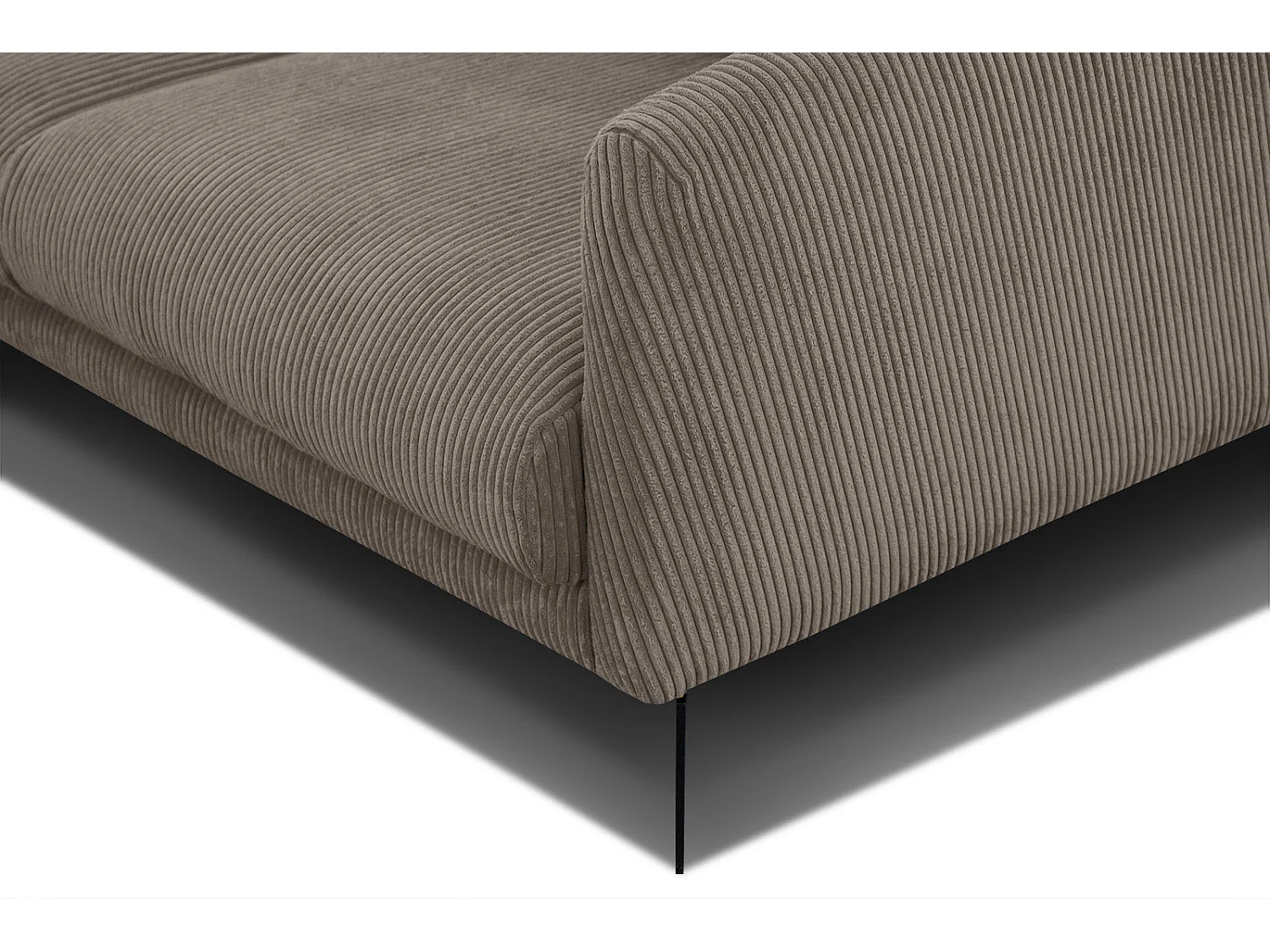 Ecksofa 4-Sitzer links VILT, taupe