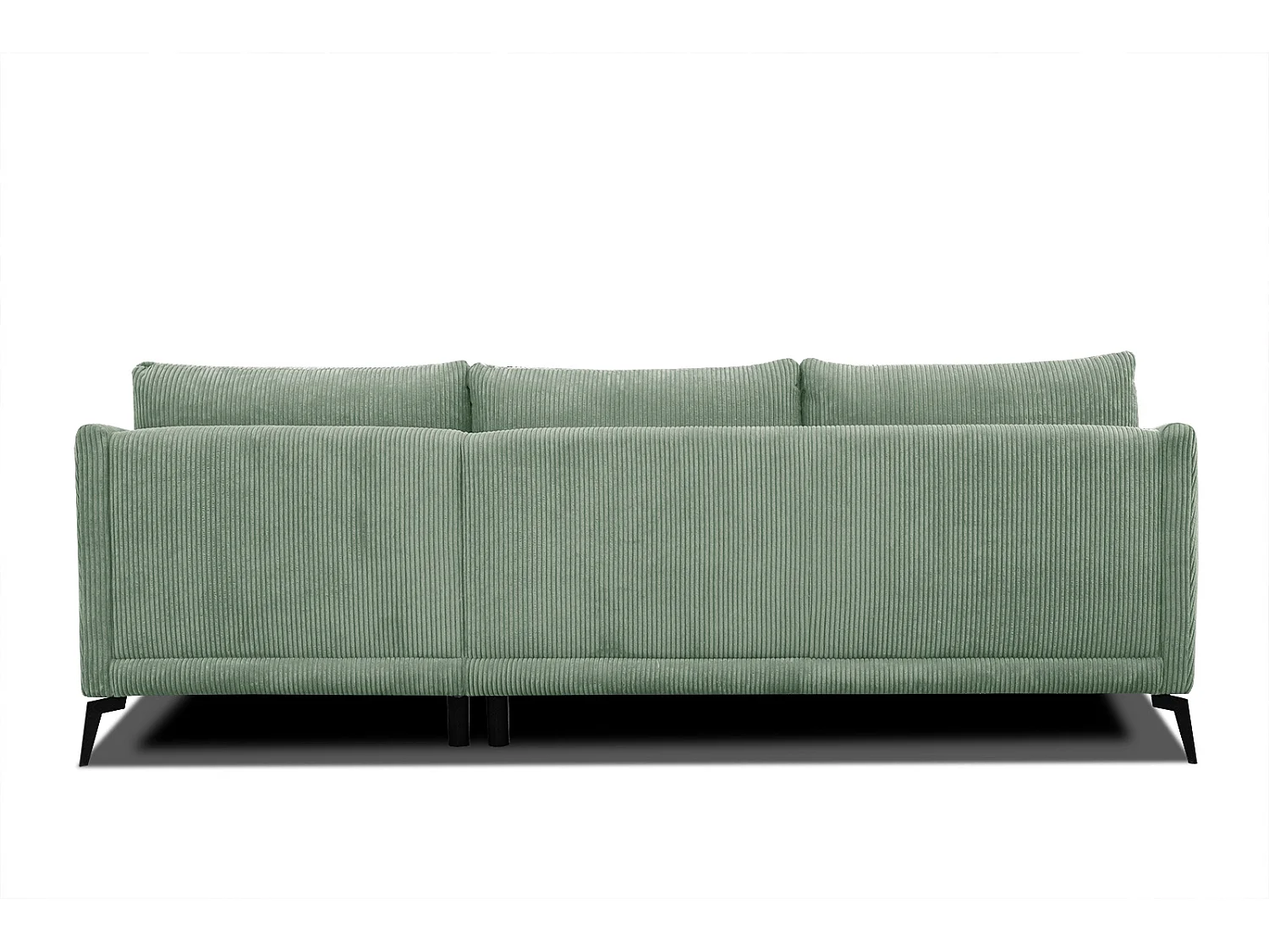 CANAPÉ D'ANGLE VILT 4 places, tissu sauge