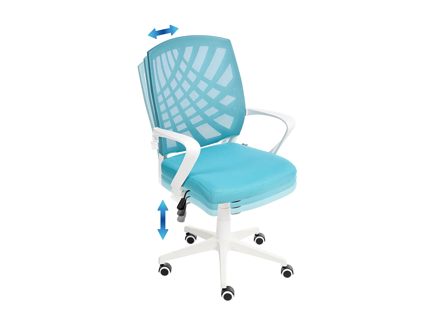 Chaise de bureau BONNY Bleu