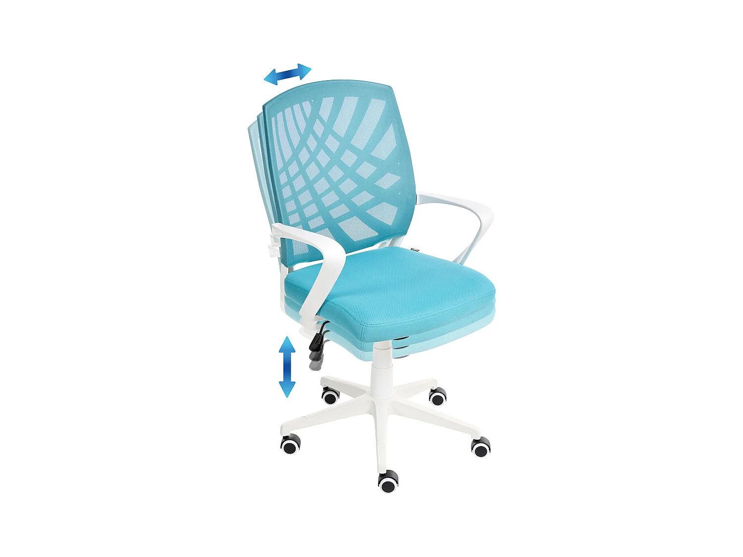 Chaise de bureau BONNY Bleu