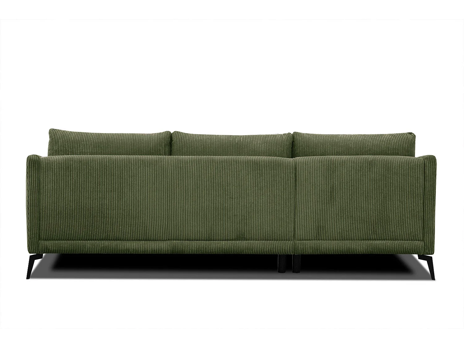 Ecksofa 4-Sitzer links VILT, olive
