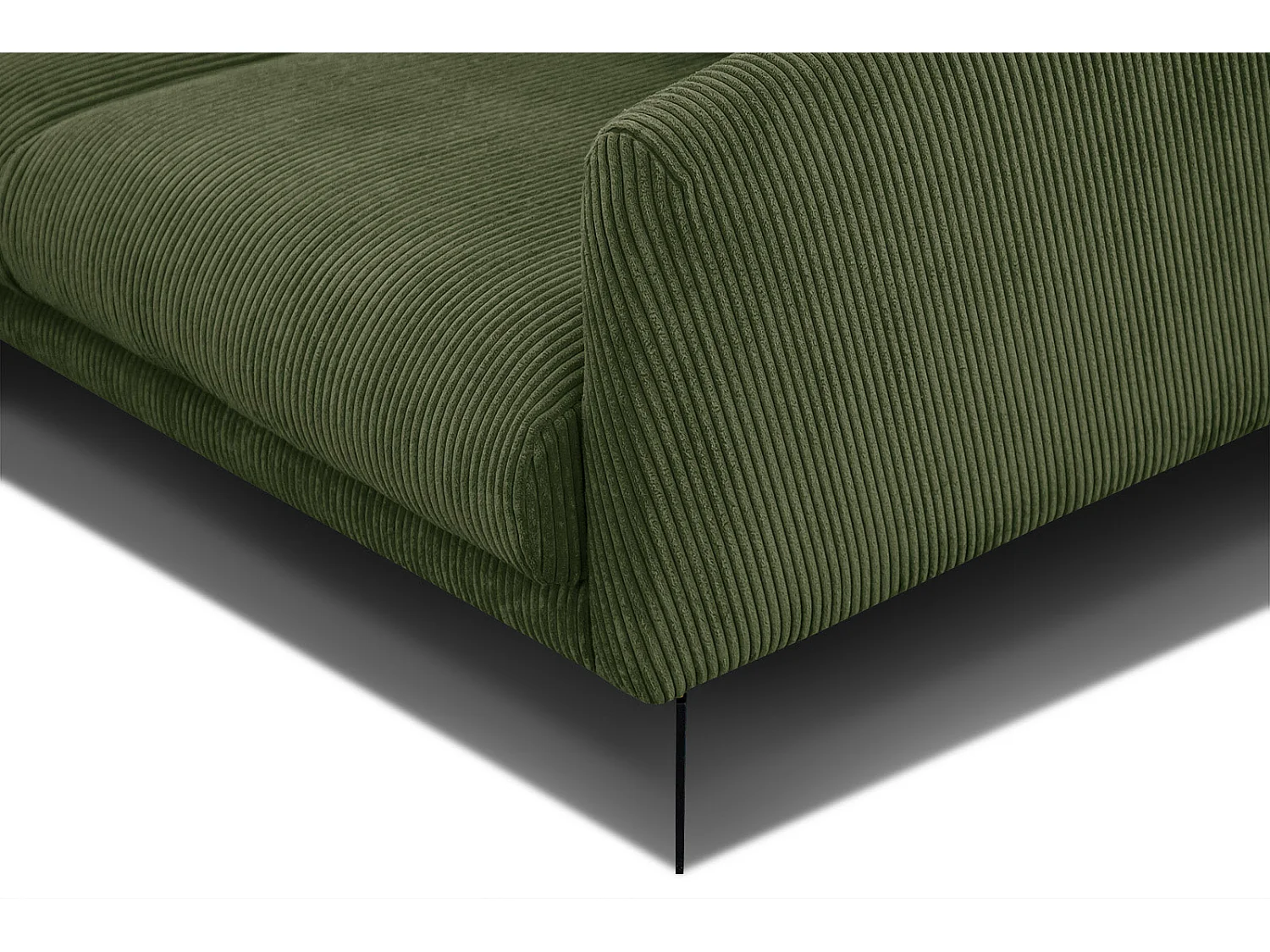 Ecksofa 4-Sitzer links VILT, olive