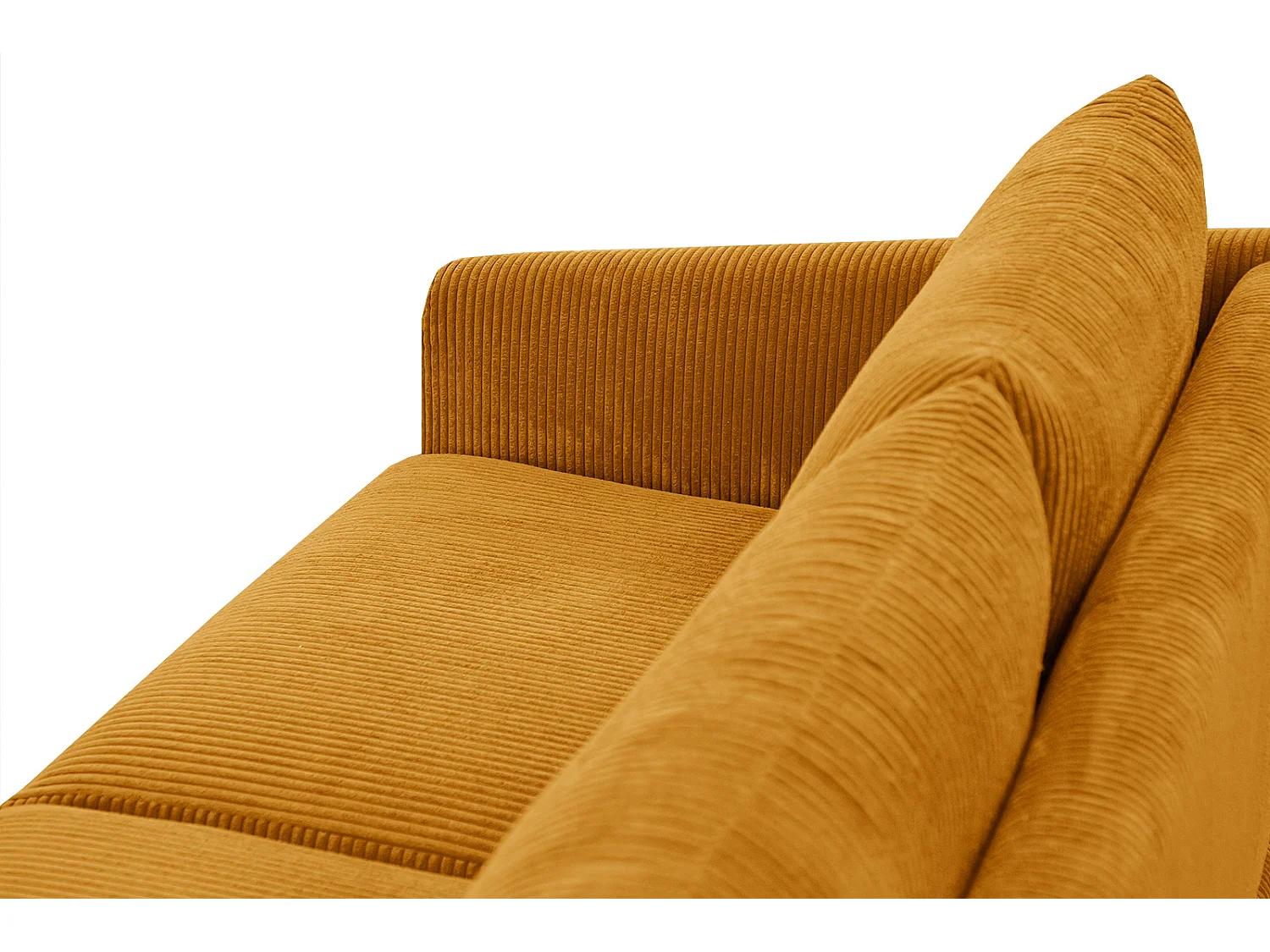 Ecksofa 4-Sitzer rechts VILT, safran