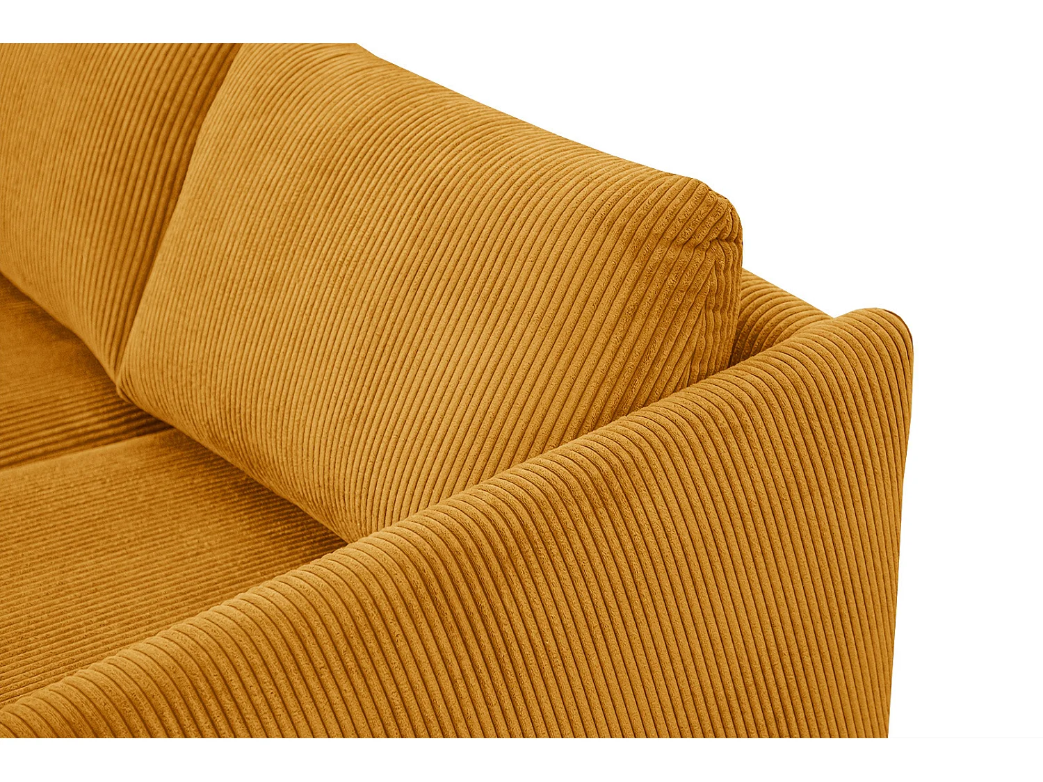 Ecksofa 4-Sitzer rechts VILT, safran