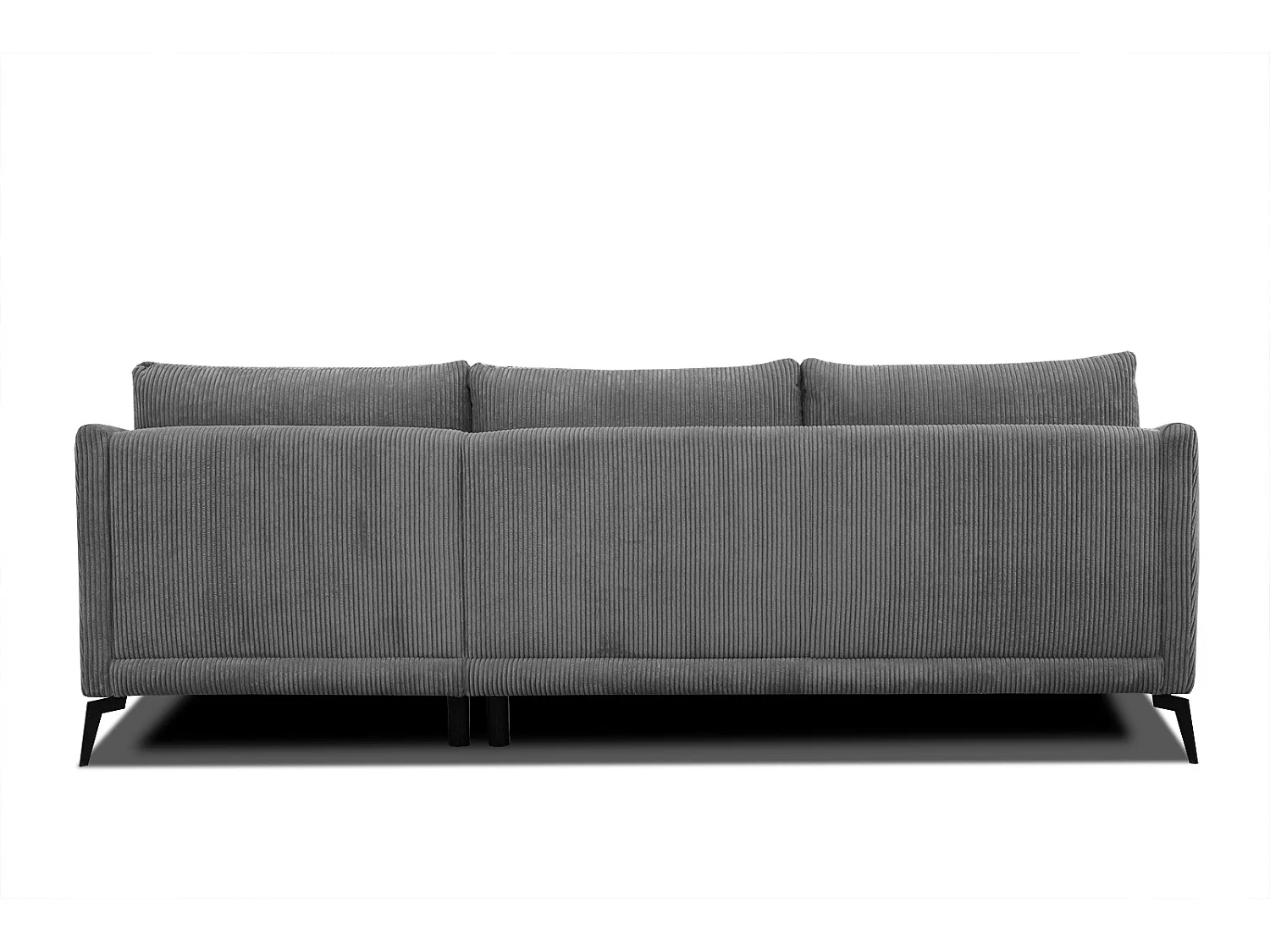 Ecksofa 4-Sitzer rechts VILT, dunkelgrau