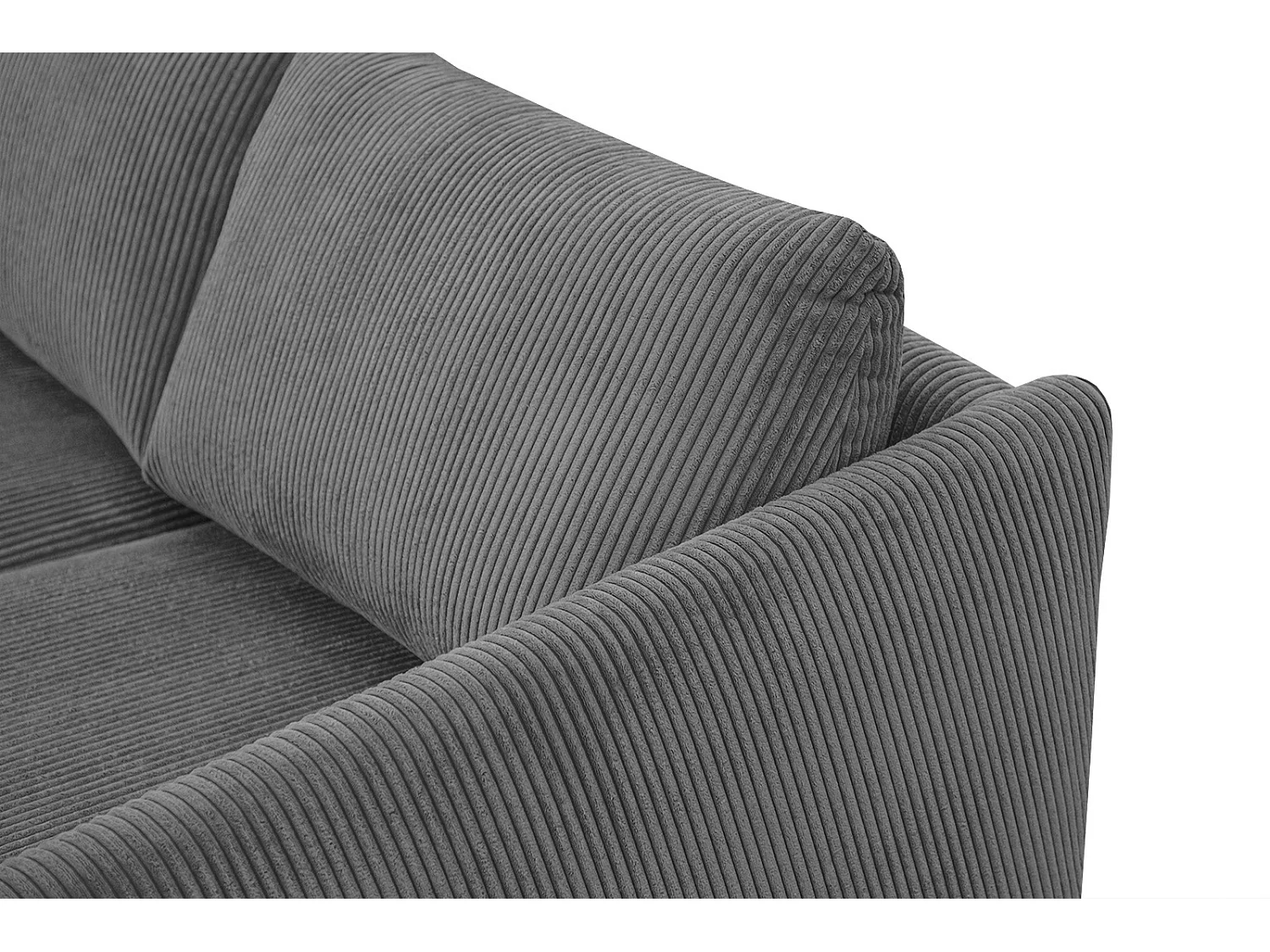 Ecksofa 4-Sitzer rechts VILT, dunkelgrau