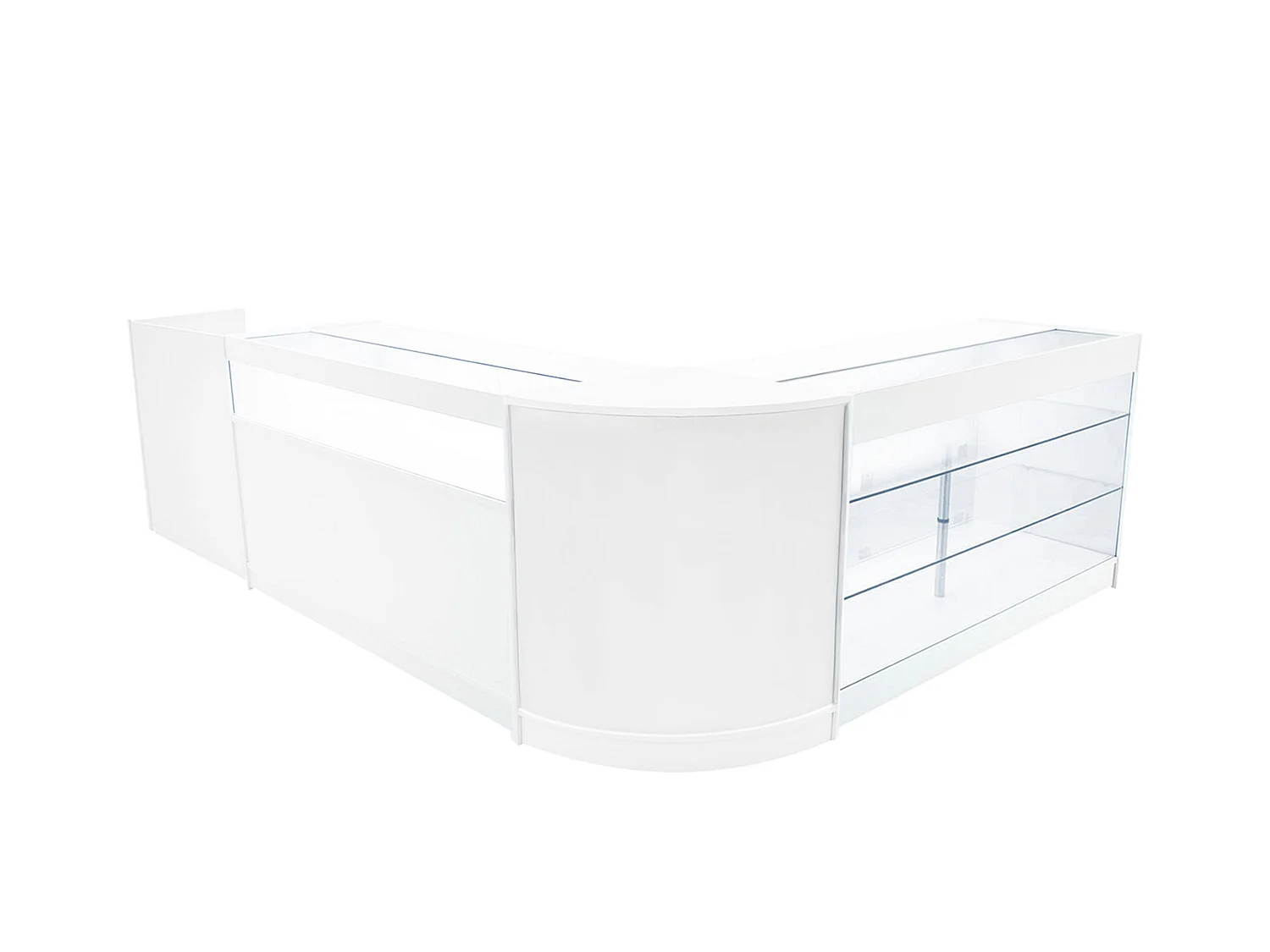 Polaris LED Winkel Toonbank Set K1500, B1500, TB60 & CM60 - Wit