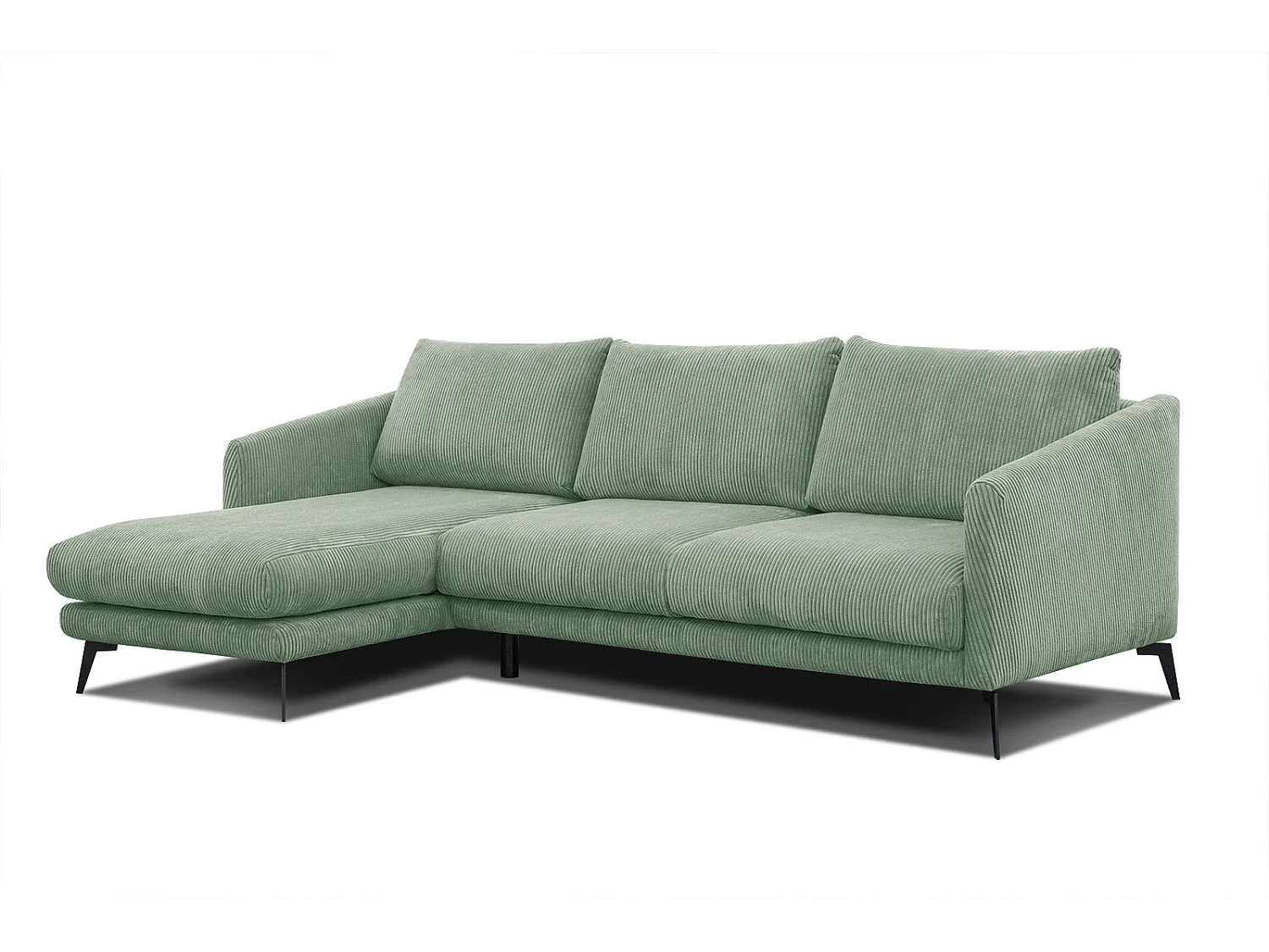 Ecksofa 4-Sitzer links VILT, mint