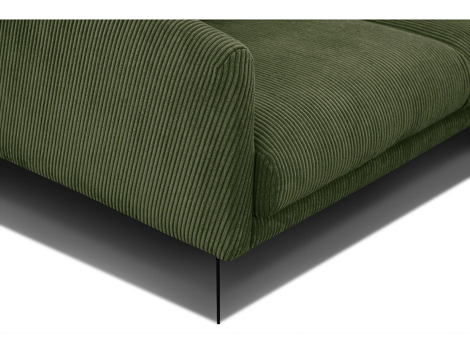Ecksofa 4-Sitzer rechts VILT, olive