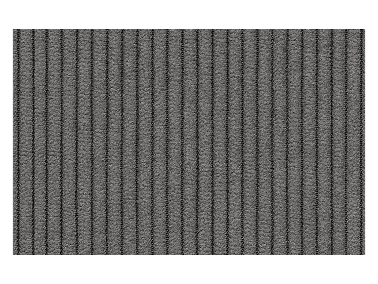 CANAPÉ D'ANGLE VILT 4 places, tissu gris foncé