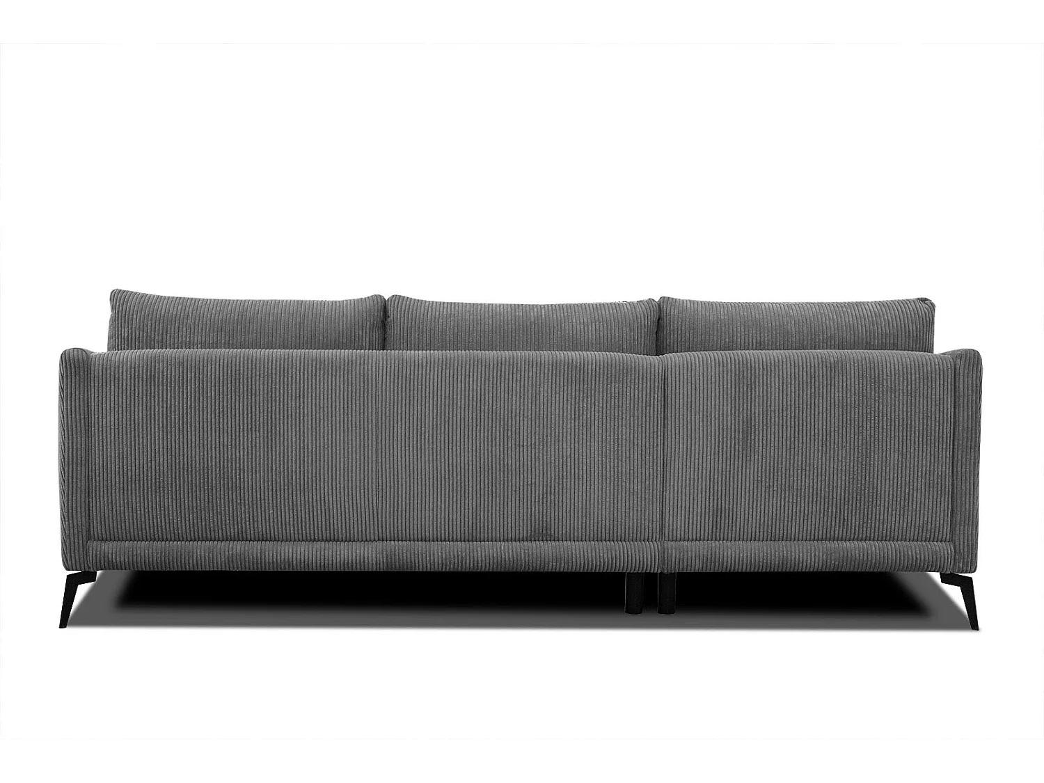 Ecksofa 4-Sitzer links VILT, dunkelgrau