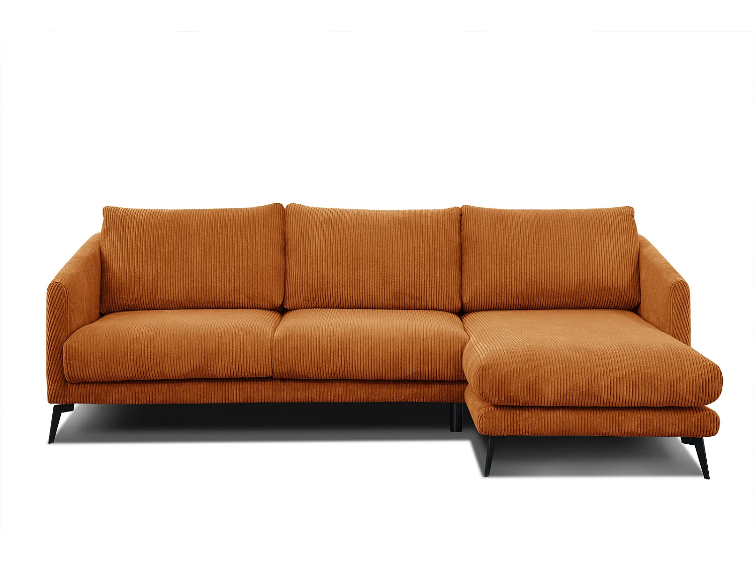 Ecksofa 4-Sitzer rechts VILT, orange