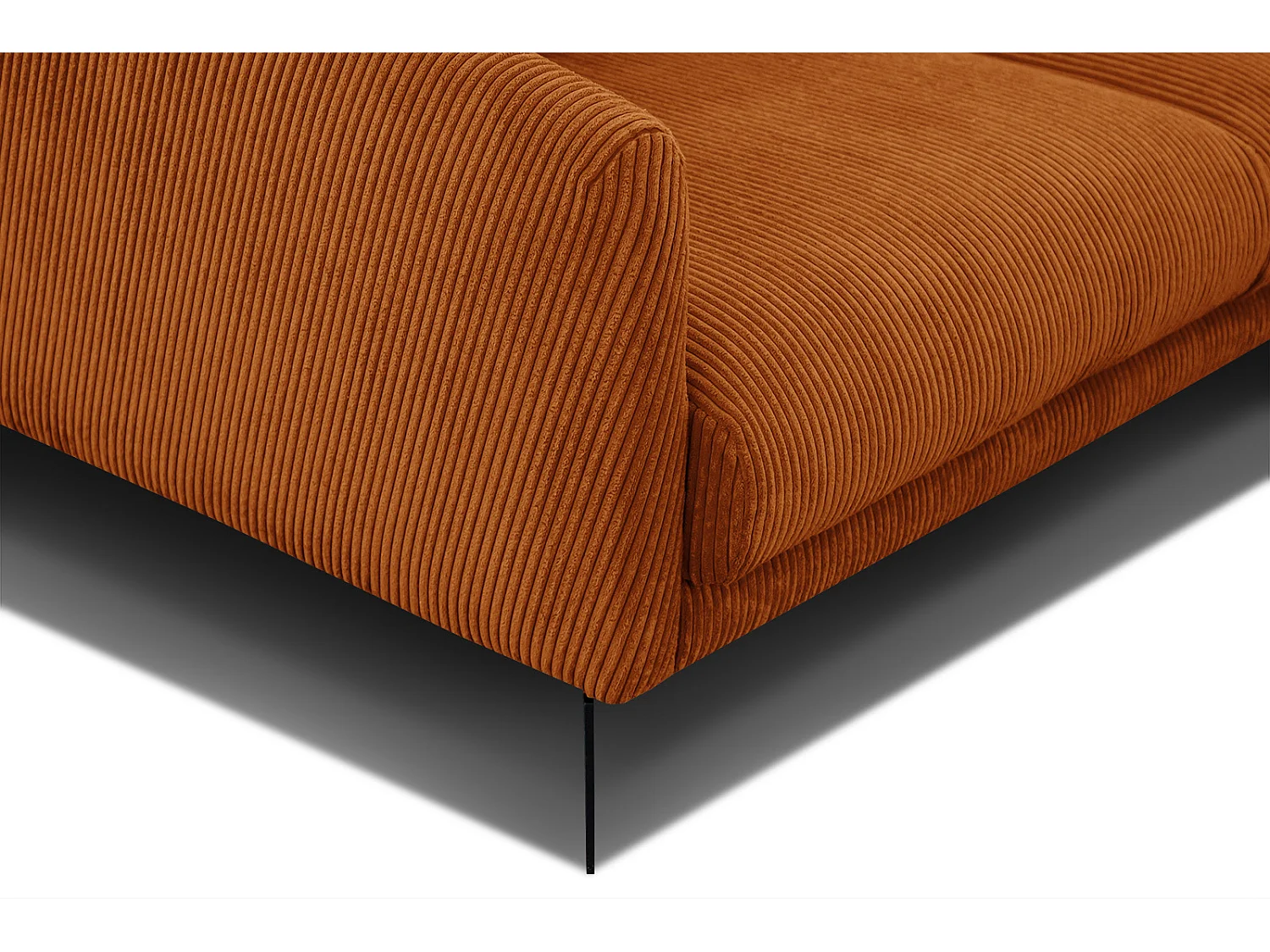 Ecksofa 4-Sitzer rechts VILT, orange