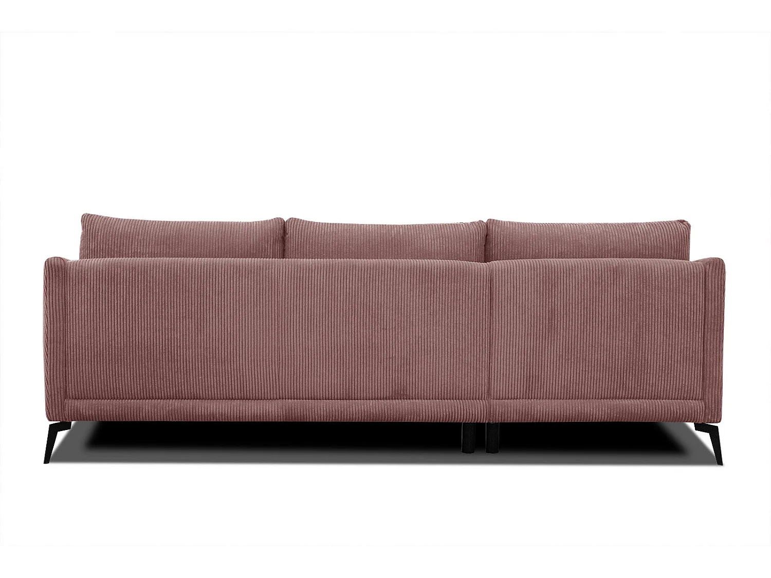 Ecksofa 4-Sitzer links VILT, altrosa