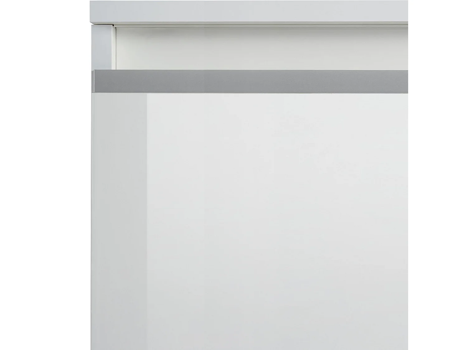 Aparador con cajonera Magic con 2 puertas y 3 cajones blanco brillo 180x40x80 cm