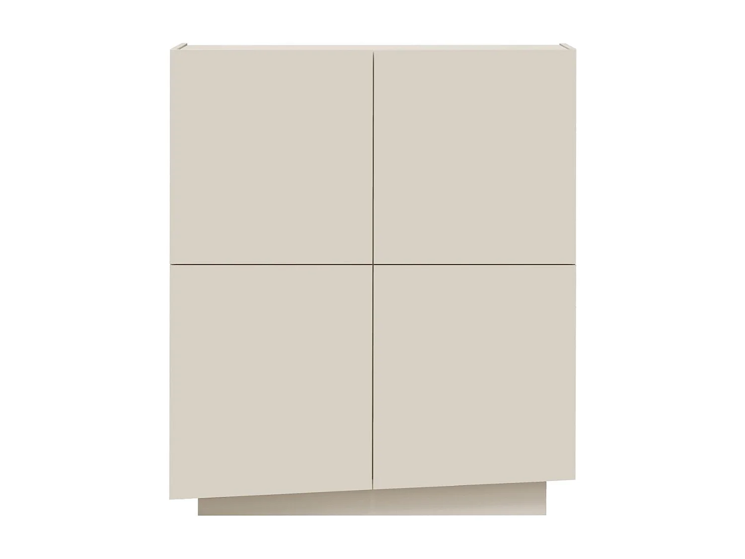 Credenza Vela con 4 ante colore cashmere 100x35x120,4 cm