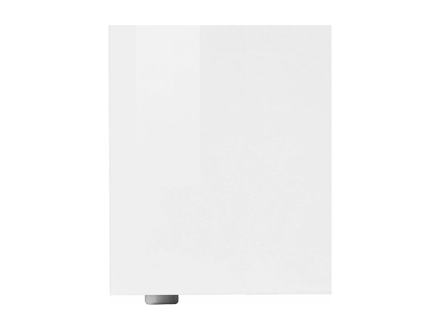 Credenza Real a 3 ante e 1 vano aperto bianco lucido 130x40x80cm