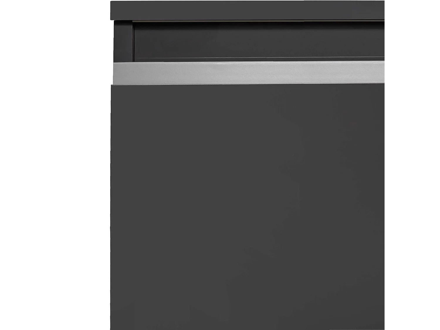 Credenza Magic 3 ante antracite lucido 150x40x80 cm