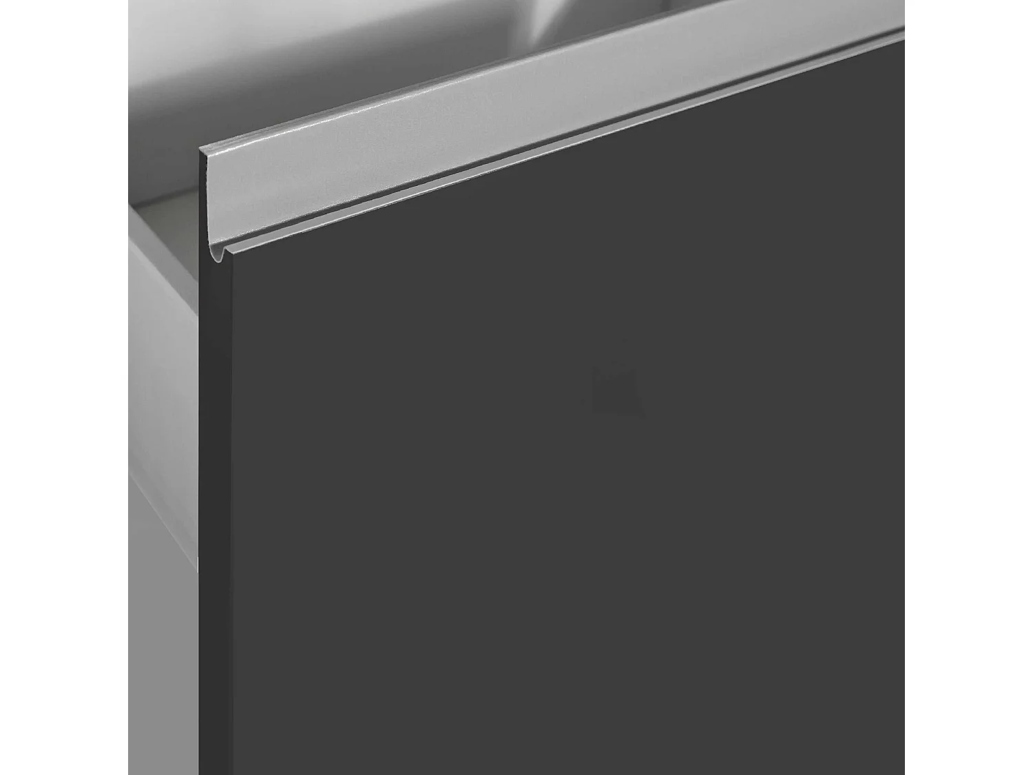 Credenza Magic 3 ante antracite lucido 150x40x80 cm