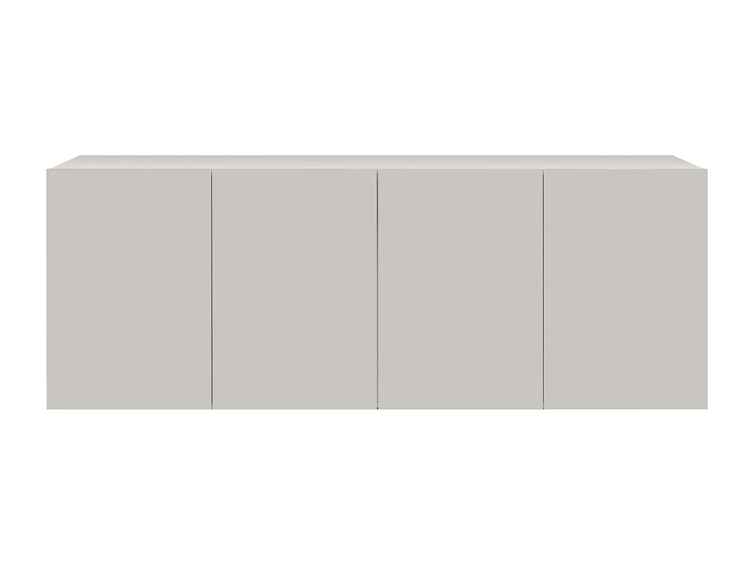 Credenza Egypt a 4 ante e 4 vani bianco lucido 180x38x70 cm