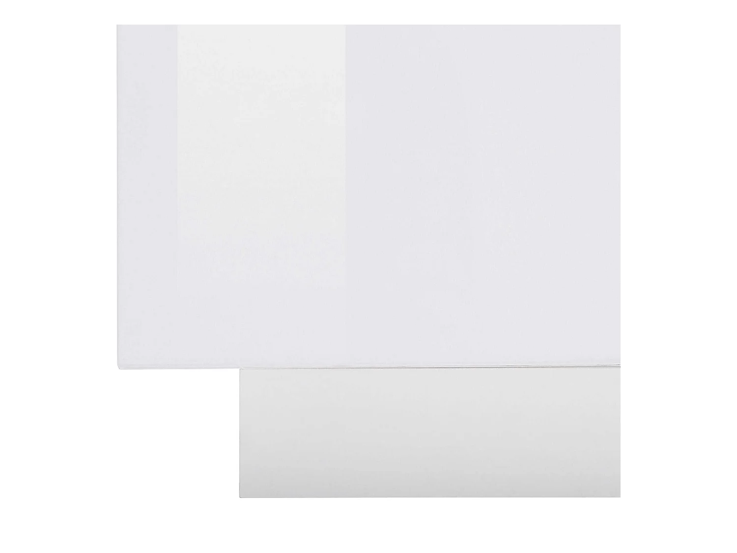 Credenza Corona 2 ante e 3 cassetti bianco lucido e acero pereira 160x45x85 cm