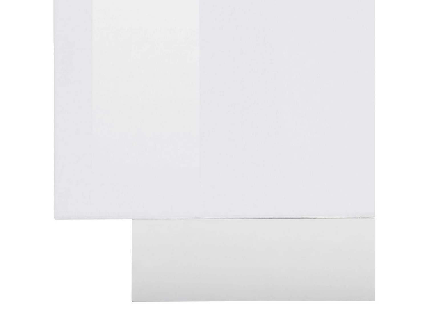 Credenza Corona 2 ante e 3 cassetti bianco lucido e acero pereira 160x45x85 cm