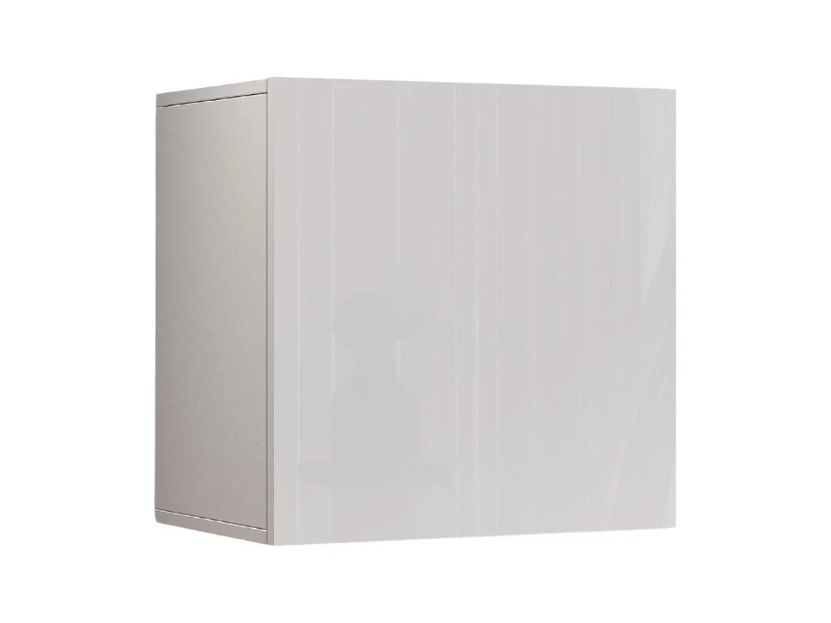 Pensile a cubo Chronos con 1 anta bianco lucido 50x35x50 cm