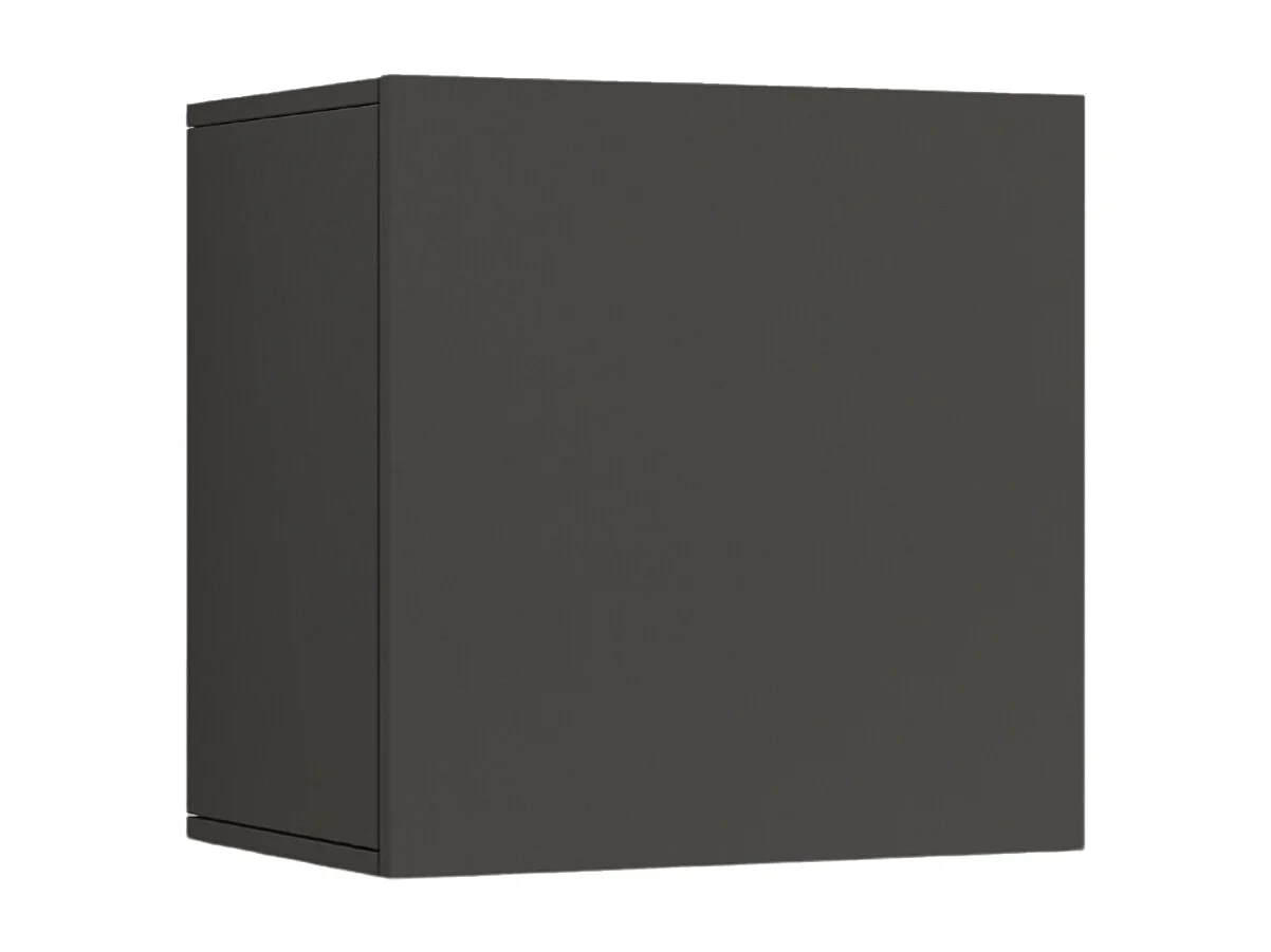Pensile a cubo Chronos con 1 anta antracite opaco 50x35x50 cm