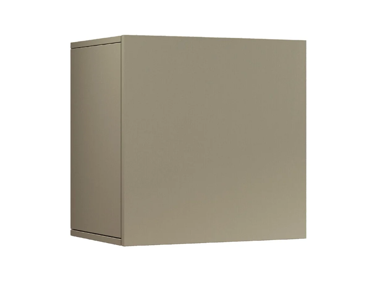 Pensile a cubo Chronos con 1 anta tortora opaco 50x35x50 cm