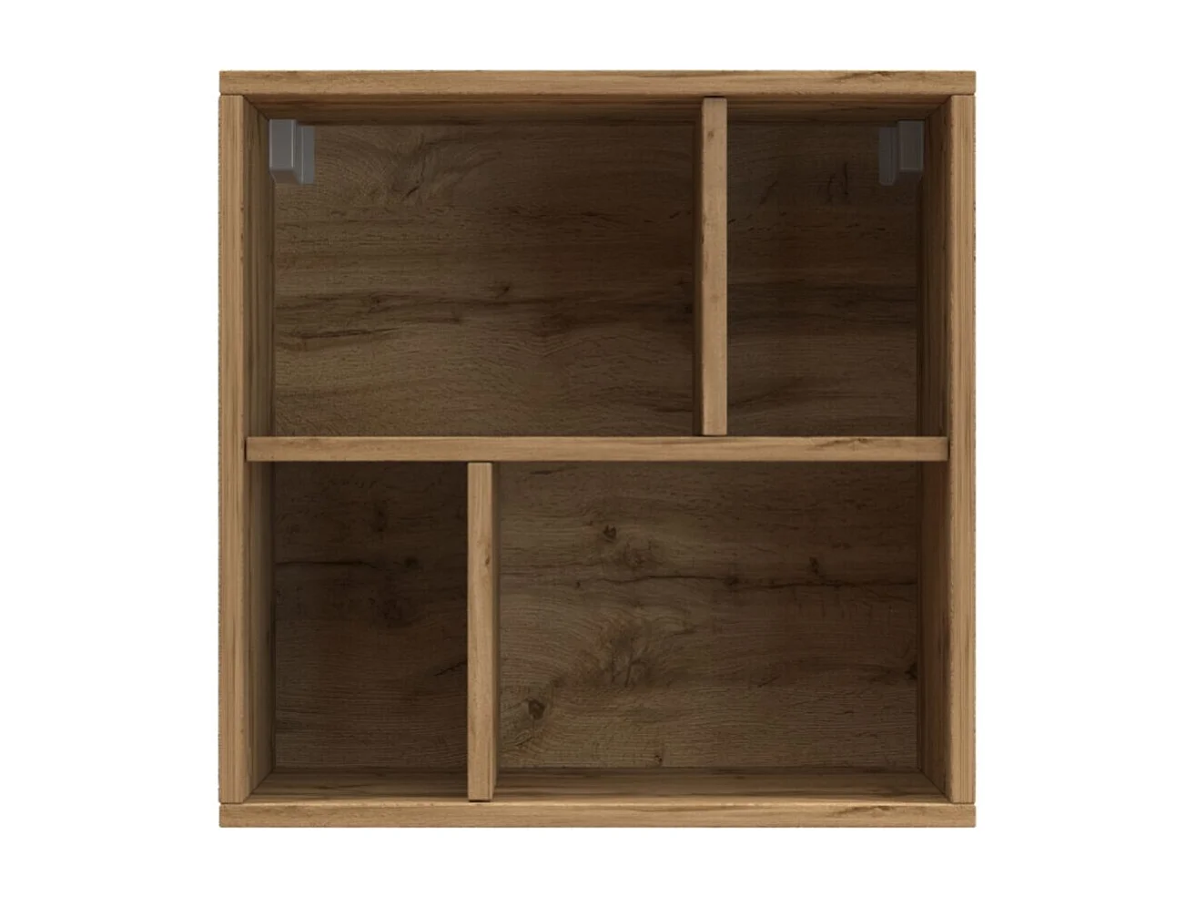 Pensile a giorno Chronos con 4 vani rovere 50x35x50 cm