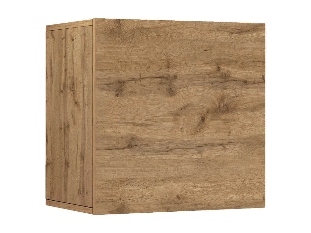 Pensile a cubo Chronos con 1 anta rovere 50x35x50 cm
