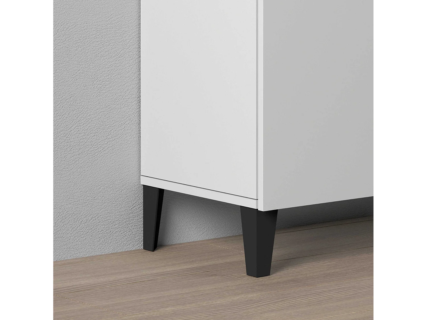 Armadio multiuso Easy a 2 ante acero e bianco opaco 79,20x38x92,5 cm