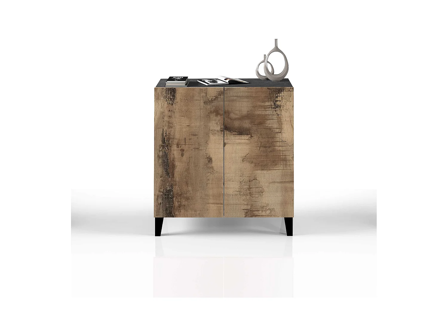 Armadio multiuso Easy a 2 ante acero e report 79,20x38x92,5 cm