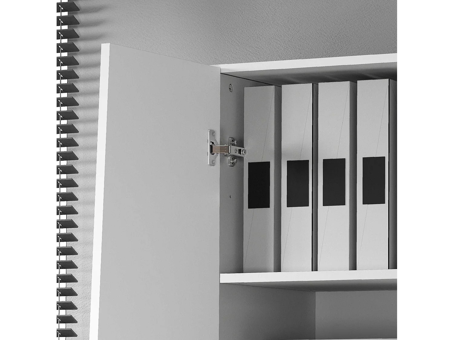 Armadio multiuso Easy a 2 ante bianco opaco 79,20x38x166 cm