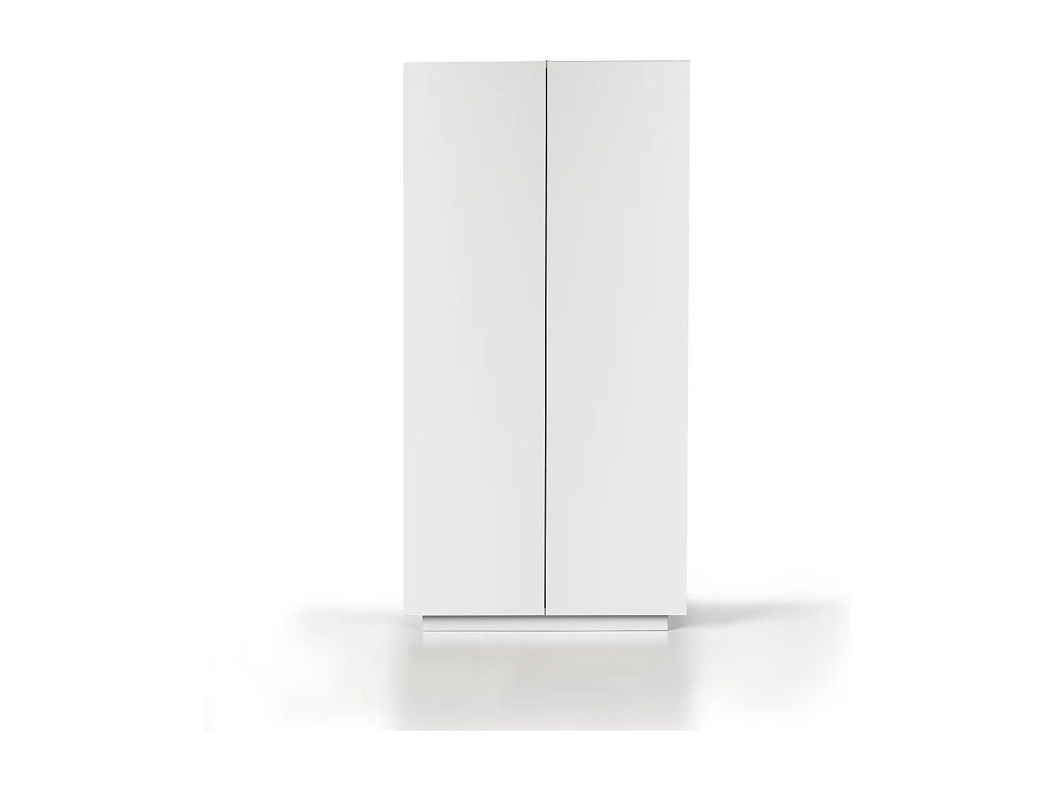 Armario multiusos Easy con 2 puertas blanco mate 79,20x38x166 cm
